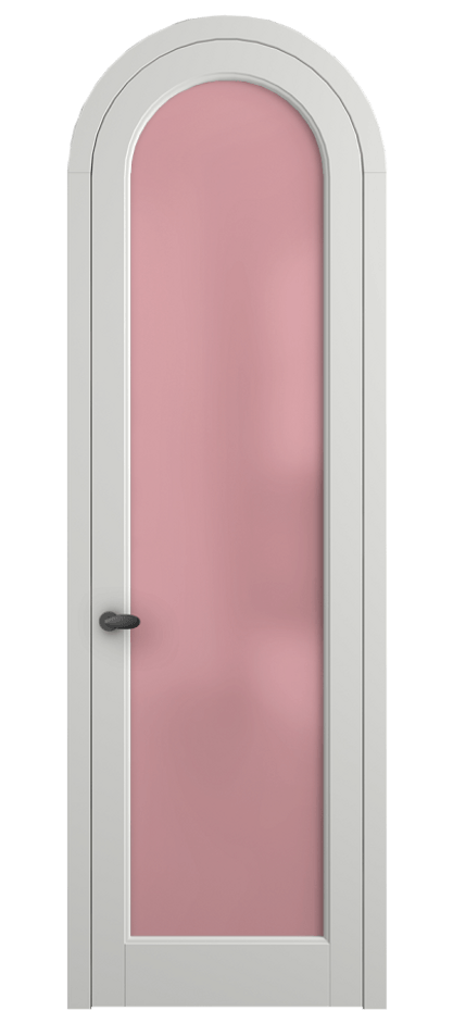 Межкомнатная дверь Palazzo 6814 Матовый светло-серый Сатинированное розовое стекло, триплекс Цена 125159 ₽ | Volhovec