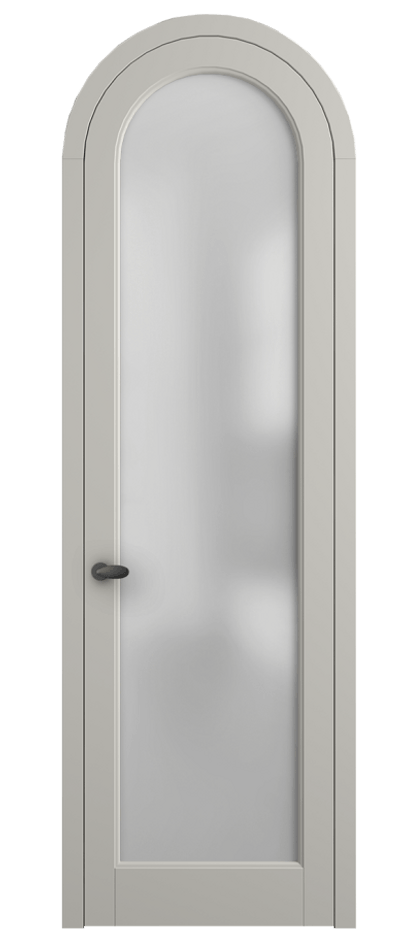 Межкомнатная дверь Palazzo 6814 Матовый тёплый серый Сатинированное стекло Цена 125159 ₽ | Volhovec