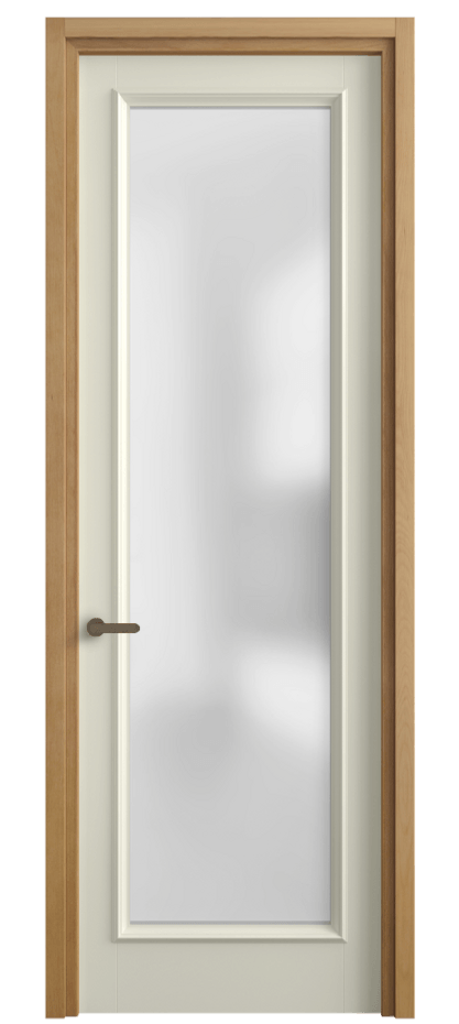 Межкомнатная дверь Charm 6702 Бук молочно-белый Сатинированное стекло Цена 100399 ₽ | Volhovec