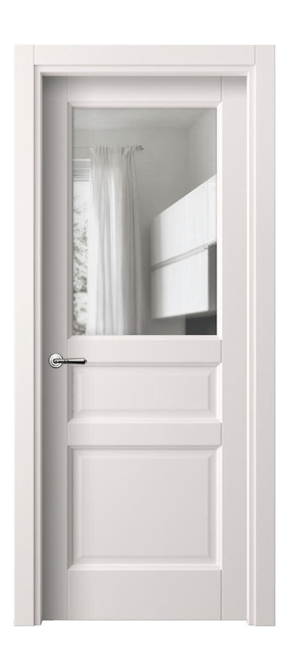 Дверь межкомнатная Galant 1432 ПЭТ кремово-серый Прозрачное стекло Гладкий наличник ПЭКС Цена 181810 AMD Наличники уже входят в базовый комплект. Фабрика дверей Волховец 8 (800) 551 43 19 Межкомнатная дверь Galant 1432 ПЭТ кремово-серый Прозрачное стекло Цена 181810 AMD | Volhovec