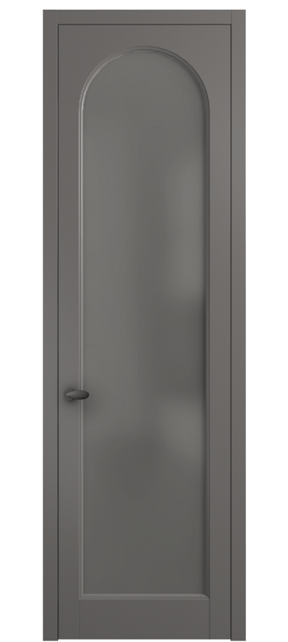 Межкомнатная дверь Palazzo 6804 Матовый классический серый Сатинированное серое стекло, триплекс Цена 97029 ₽ | Volhovec