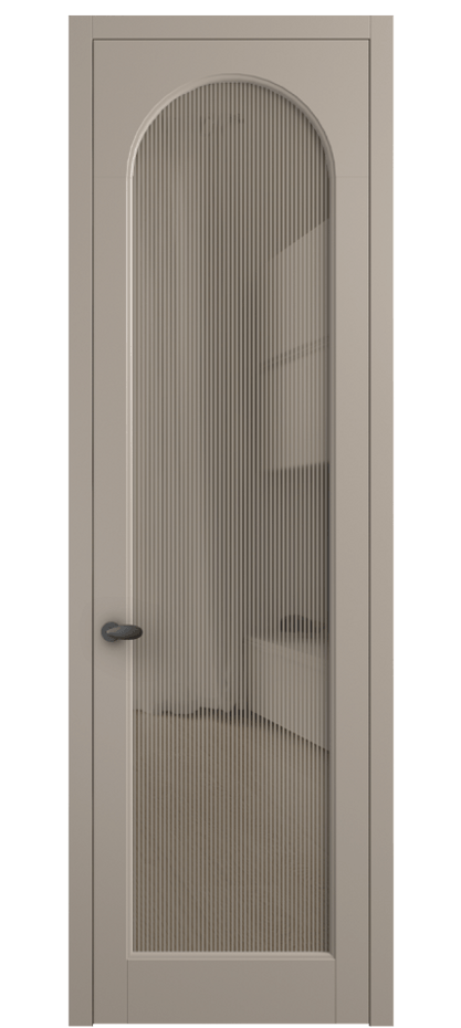 Межкомнатная дверь Palazzo 6804 Матовый бисквитный Рифлёное бронзовое стекло "Дюна", триплекс Цена 103029 ₽ | Volhovec