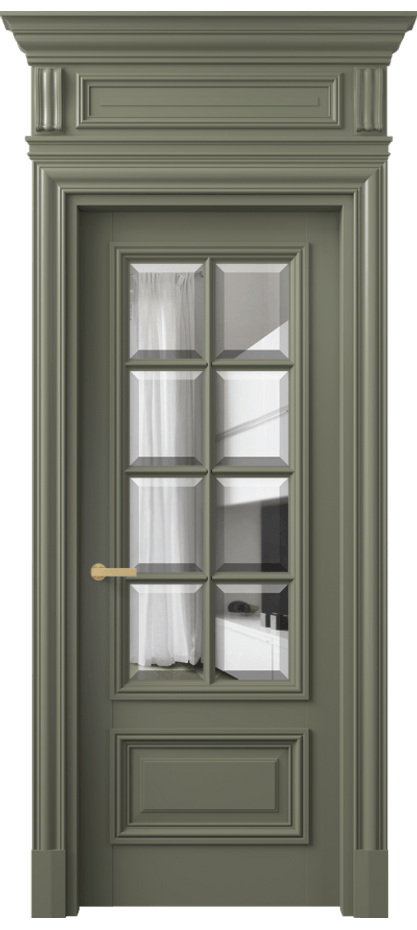 Дверь межкомнатная Antique 7316 Бук оливковый тёмный Прозрачное стекло с фацетом, 6 мм КЭП + Объёмный фриз + Карниз БОТ Цена 202360 сом Наличники уже входят в базовый комплект. Фабрика дверей Волховец 8 (800) 551 43 19 Межкомнатная дверь Antique 7316 Бук оливковый тёмный Прозрачное стекло с фацетом, 6 мм Цена 202360 сом | Volhovec