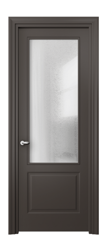 Дверь межкомнатная Esse 8552 Матовый антрацит Фактурное стекло "Лёд", триплекс, 8 мм Фигурный универсальный наличник МАН Цена 57679 ₽ Наличники уже входят в базовый комплект. Фабрика дверей Волховец 8 (800) 551 43 19 Межкомнатная дверь Esse 8552 Матовый антрацит Фактурное стекло "Лёд", триплекс, 8 мм Цена 57679 ₽ | Volhovec