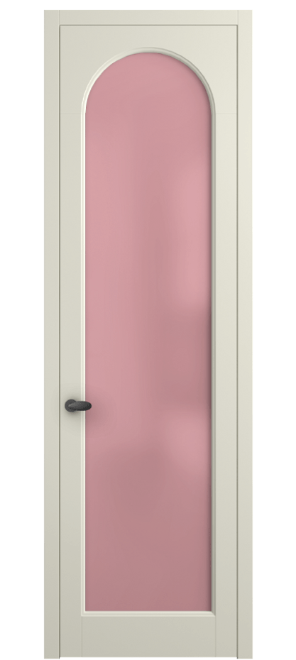 Межкомнатная дверь Palazzo 6804 Матовый молочно-белый Сатинированное розовое стекло, триплекс Цена 97029 ₽ | Volhovec
