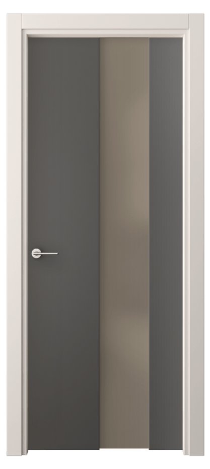 Межкомнатная дверь Freedom 4226 ПЭТ графитовый Сатинированное бронзовое стекло, триплекс, 8 мм Цена 28879 ₽ | Volhovec