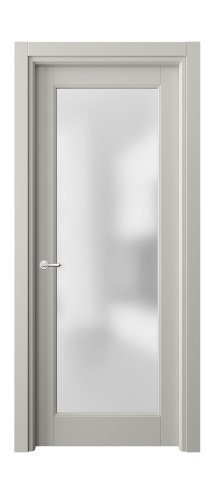 Межкомнатная дверь Toscana Rombo 6300 Бук тёплый серый Сатинированное стекло Цена 89099 ₽ | Volhovec