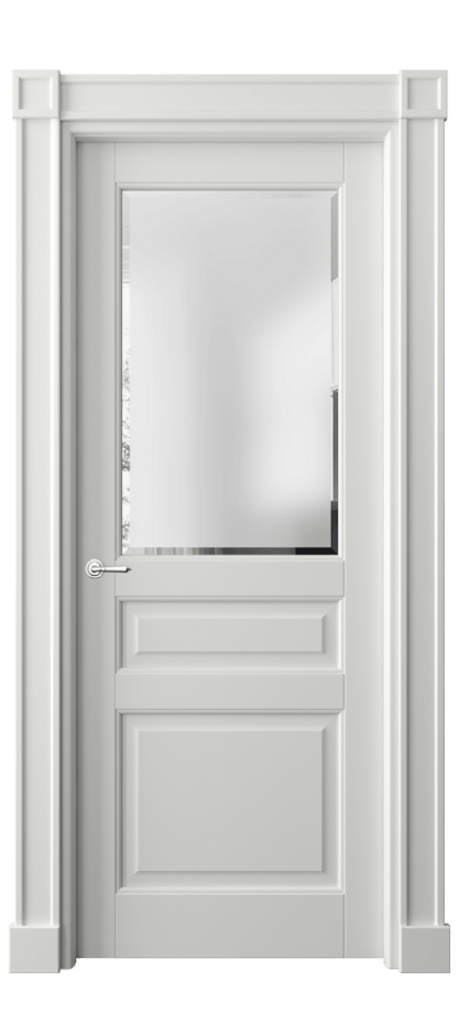 Межкомнатная дверь Toscana Plano2 6304 Бук светло-серый Сатинированное стекло с фацетом Цена 866460 AMD | Volhovec