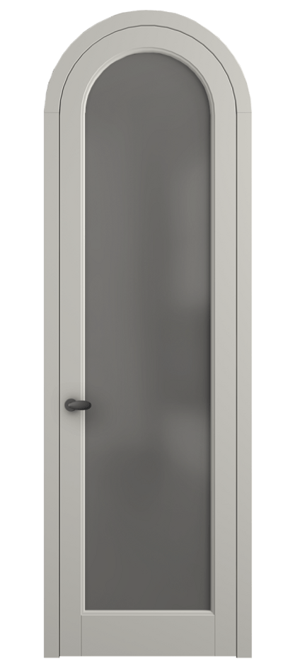 Межкомнатная дверь Palazzo 6814 Матовый тёплый серый Сатинированное серое стекло, триплекс Цена 125159 ₽ | Volhovec