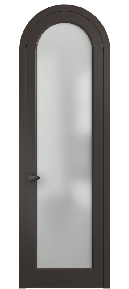 Межкомнатная дверь Palazzo 6814 Матовый антрацит Сатинированное стекло Цена 125159 ₽ | Volhovec