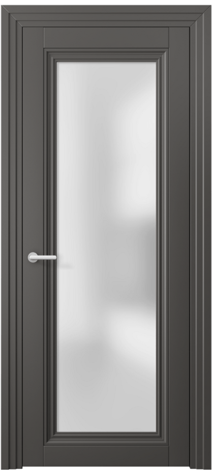 Дверь межкомнатная Centro 2502 ПЭТ графитовый Сатинированное стекло Каскадный наличник ПЭГФ Цена 37599 ₽ Наличники уже входят в базовый комплект. Фабрика дверей Волховец 8 (800) 551 43 19 Межкомнатная дверь Centro 2502 ПЭТ графитовый Сатинированное стекло Цена 37599 ₽ | Volhovec