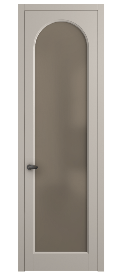 Межкомнатная дверь Palazzo 6804 Матовый светло-бежевый Сатинированное бронзовое стекло, триплекс Цена 97029 ₽ | Volhovec