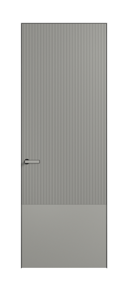 Дверь межкомнатная Velvet 8203 Матовый нейтральный серый. Скрытый короб Черный Цена 68220 . Фабрика дверей Волховец 8 (800) 551 43 19 Межкомнатная дверь Velvet 8203 Матовый нейтральный серый. Цена 68220 | Volhovec