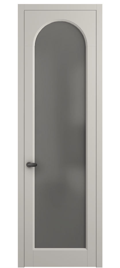 Межкомнатная дверь Palazzo 6804 Матовый облачно-серый Сатинированное серое стекло, триплекс Цена 97029 ₽ | Volhovec