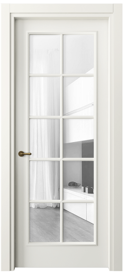 Дверь межкомнатная Paris 8102 Матовый жемчужный Прозрачное стекло Гладкий наличник МЖМ Цена 76999 ₽ Наличники уже входят в базовый комплект. Фабрика дверей Волховец 8 (800) 551 43 19 Межкомнатная дверь Paris 8102 Матовый жемчужный Прозрачное стекло Цена 76999 ₽| Volhovec