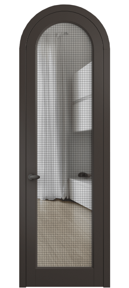 Дверь межкомнатная Palazzo 6814 Матовый антрацит Декоративное стекло с сеткой "Mesh silver", триплекс 0536R МАН Цена 133159 ₽ Наличники уже входят в базовый комплект. Фабрика дверей Волховец 8 (800) 551 43 19 Межкомнатная дверь Palazzo 6814 Матовый антрацит Декоративное стекло с сеткой "Mesh silver", триплекс Цена 133159 ₽ | Volhovec