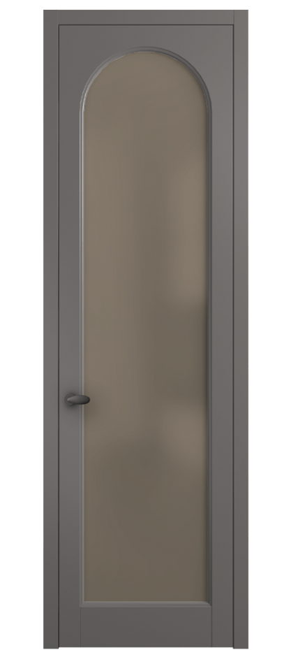 Межкомнатная дверь Palazzo 6804 Матовый классический серый Сатинированное бронзовое стекло, триплекс Цена 97029 ₽ | Volhovec