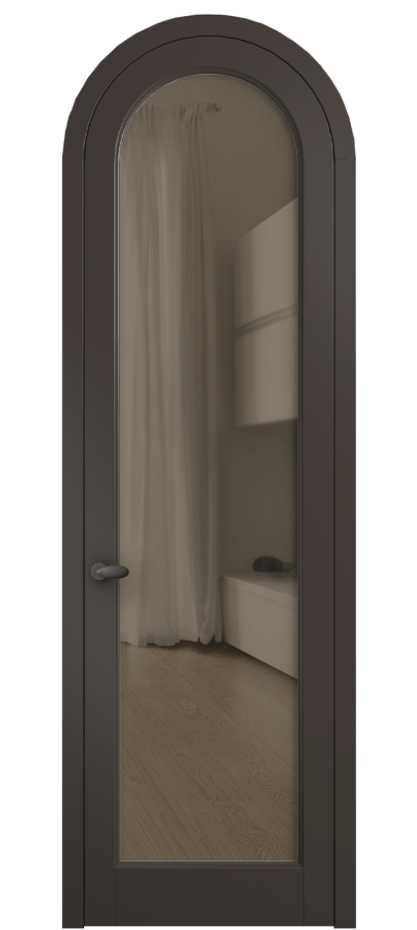 Межкомнатная дверь Palazzo 6814 Матовый антрацит Прозрачное бронзовое стекло, триплекс Цена 125159 ₽ | Volhovec