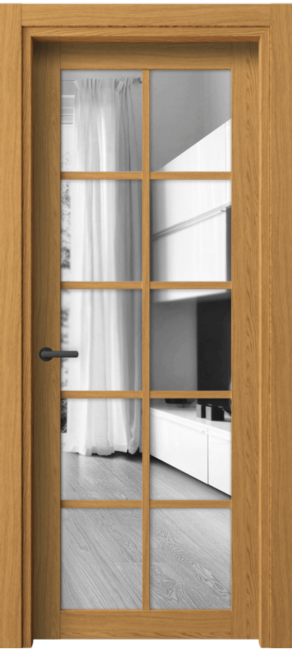 Межкомнатная дверь Neo 2106 Ванильный дуб Двустороннее зеркало, триплекс Цена 32559 ₽ | Volhovec