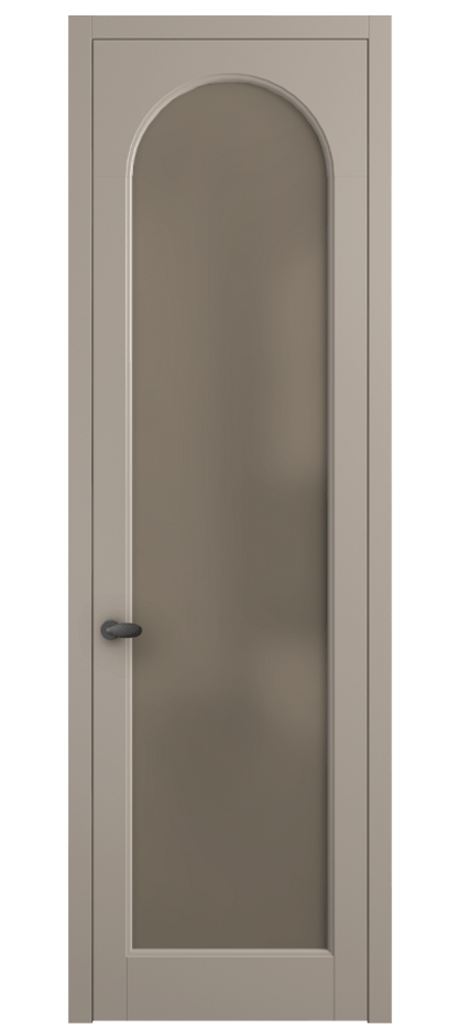 Межкомнатная дверь Palazzo 6804 Матовый бисквитный Сатинированное бронзовое стекло, триплекс Цена 97029 ₽ | Volhovec