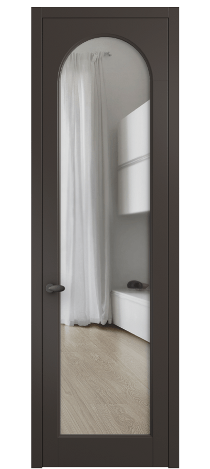 Межкомнатная дверь Palazzo 6804 Матовый антрацит Прозрачное стекло Цена 97029 ₽ | Volhovec