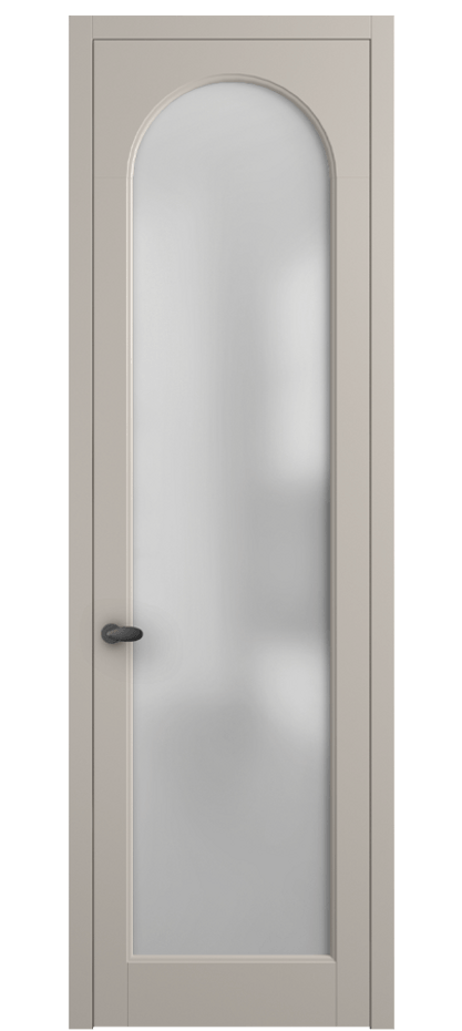Межкомнатная дверь Palazzo 6804 Матовый светло-бежевый Сатинированное стекло Цена 97029 ₽ | Volhovec