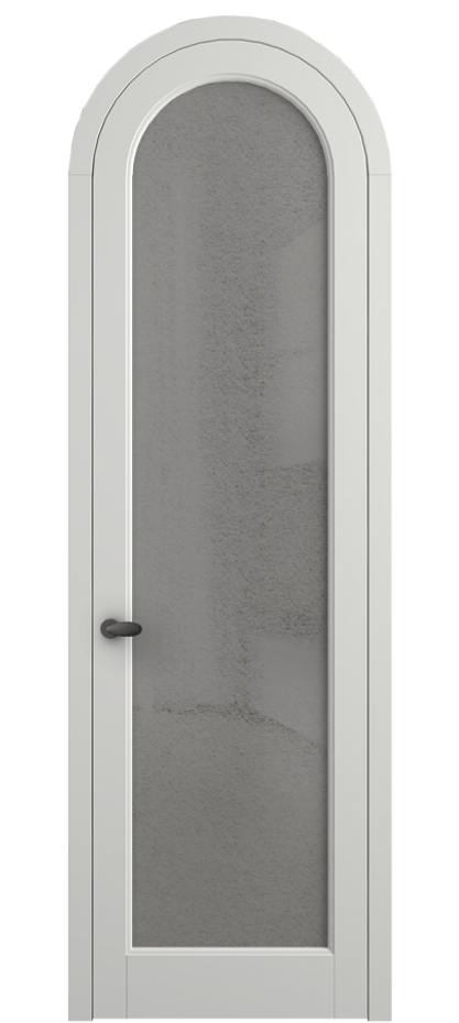 Межкомнатная дверь Palazzo 6814 Матовый светло-серый Фактурное серое стекло "Лёд", триплекс Цена 131159 ₽ | Volhovec