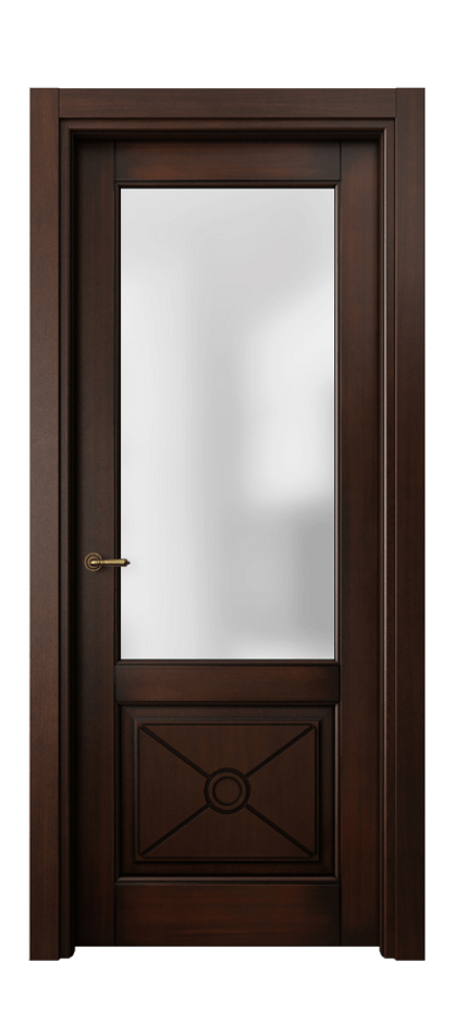 Межкомнатная дверь Тоскана Литера 6362 Бук тёмный с патиной Сатинированное стекло Цена 123999 ₽ | Volhovec