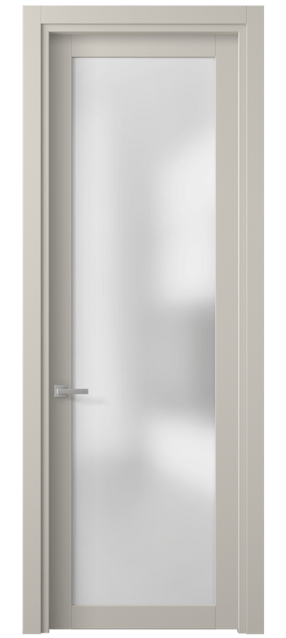 Межкомнатная дверь Planum 2102 ПЭТ светло-серый Сатинированное стекло Цена 4823080 so'm | Volhovec
