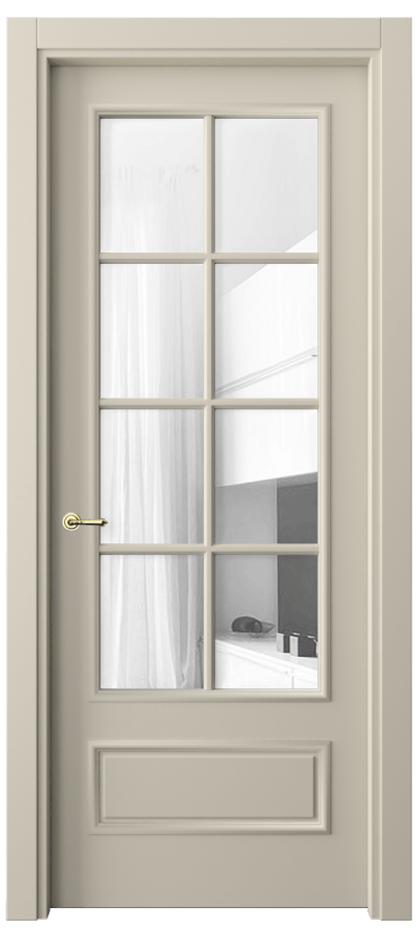 Дверь межкомнатная Paris 8112 Матовый бежево-серый Прозрачное стекло Гладкий наличник МБСР Цена 12504600 so'm Наличники уже входят в базовый комплект. Фабрика дверей Волховец 8 (800) 551 43 19 Межкомнатная дверь Paris 8112 Матовый бежево-серый Прозрачное стекло Цена 12504600 so'm| Volhovec