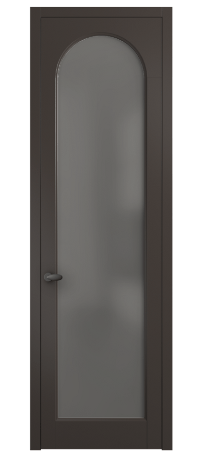 Межкомнатная дверь Palazzo 6804 Матовый антрацит Сатинированное серое стекло, триплекс Цена 97029 ₽ | Volhovec