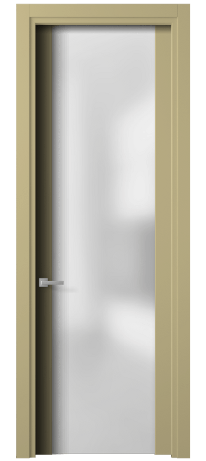 Межкомнатная дверь Planum 4114 Матовый белоснежный Сатинированное стекло Цена 11759210 so'm | Volhovec