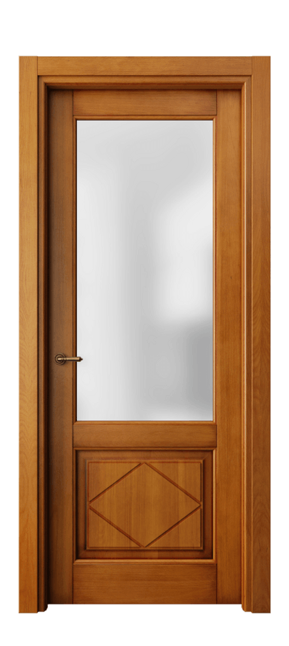 Межкомнатная дверь Toscana Rombo 6342 Бук светлый с патиной Сатинированное стекло Цена 155940 сом | Volhovec