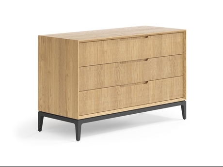 Мебель Комод Velvet 3 ящика. Цвет Дуб соломенный матовый. Материал Массив дуба матовый. Коллекция Комод Velvet 3 ящика. Картинка.