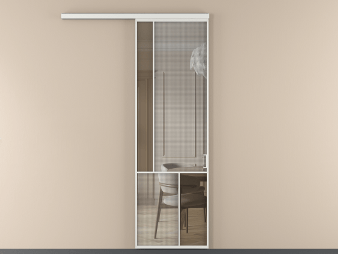 Перегородка Mosaic вдоль стены одностворчатая #VENDORCODE# #FURNISH# #GLASS# Цена #PRICE# #CURRENCY# | Volhovec