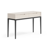 Консоль Velvet 2 ящика Матовый бежево-серый