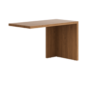 Письменный стол с 1 опорой лесной орех