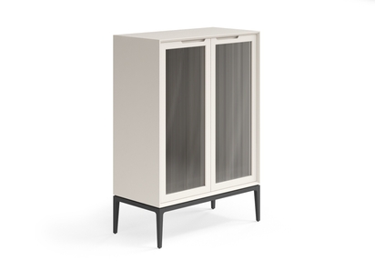 Мебель Витрина Velvet. Цвет Матовый облачно-серый. Материал Гладкая эмаль. Коллекция Витрина Velvet. Картинка.