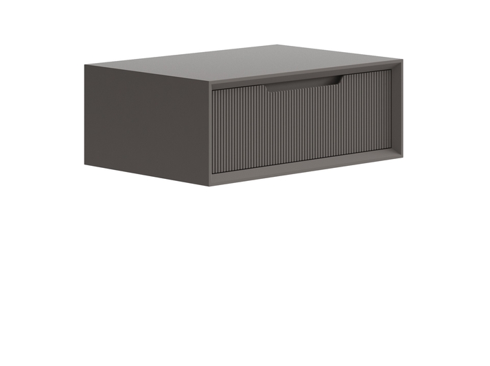 Мебель Тумба подвесная прикроватная Velvet 1 ящик. Цвет Матовый антрацит. Материал Гладкая эмаль. Коллекция Тумба подвесная прикроватная Velvet 1 ящик. Фото. Мебель Тумба подвесная прикроватная Velvet 1 ящик. Цвет Матовый антрацит. Материал Гладкая эмаль. Коллекция Тумба подвесная прикроватная Velvet 1 ящик. Картинка.