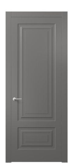 Дверь межкомнатная АКП 8441 МКЛС Матовый классический серый. Цвет Матовый классический серый. Материал Гладкая эмаль. Коллекция Маскот. Картинка.