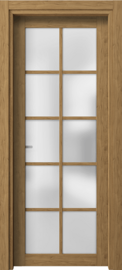 Дверь межкомнатная 2106 ГОР САТ. Цвет Грецкий орех. Материал Ламинатин. Коллекция Neo1. Картинка.
