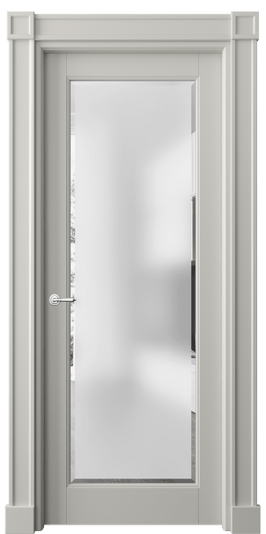 Дверь межкомнатная 6300 МТСР САТ-Ф. Цвет Матовый тёплый серый. Материал Гладкая эмаль. Коллекция Тоскана Плано. Картинка.