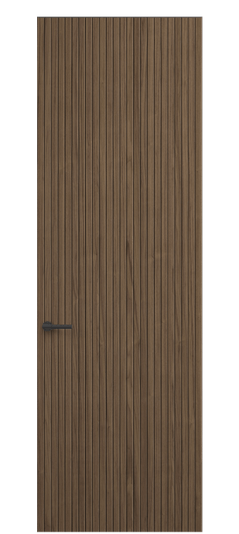 Дверь межкомнатная АКУ 0019 ОМДМР. Цвет Орех медный матовый рифт. Материал Радиальный шпон Naturwood. Коллекция Select. Картинка.