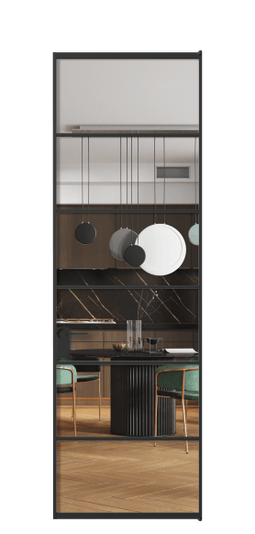 Межкомнатная дверь АЛПЛ040.04 Crystalvision ЧЕР. Цвет Алюминий Черный. Материал Алюминий. Коллекция Formato. Фото. Дверь межкомнатная АЛПЛ040.04 Crystalvision ЧЕР. Цвет Алюминий Черный. Материал Алюминий. Коллекция Formato. Картинка.