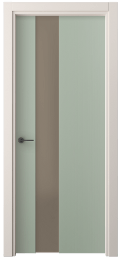 Дверь межкомнатная 4224 ПЭСО. Цвет ПЭТ светло-оливковый. Материал ПЭТ. Коллекция Freedom. Картинка.