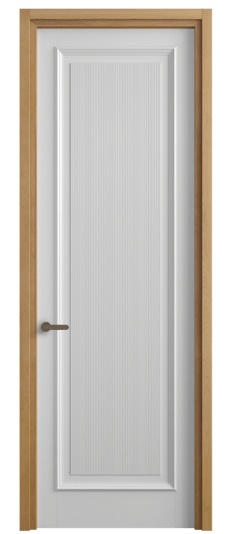 Дверь межкомнатная 6711 МБЛ . Цвет Матовый белоснежный. Материал Гладкая эмаль. Коллекция Шарм. Картинка.