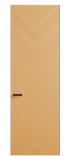 Дверь межкомнатная ПУ 0205 ДЗМЛР Дуб золотой матовый. Цвет Дуб золотой матовый рифт. Материал Радиальный шпон НатурВуд. Коллекция Рифт. Картинка.