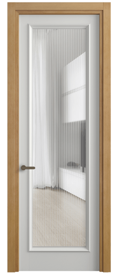 Дверь межкомнатная 6702 БССР MORU. Цвет Бук светло-серый. Материал Массив бука эмаль. Коллекция Charm. Картинка.