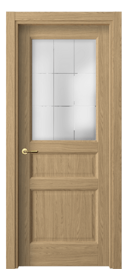 Дверь межкомнатная 1432 ЖМД Сатинированное стекло лофт. Цвет Жемчужный дуб. Материал Ламинатин. Коллекция Galant. Картинка.