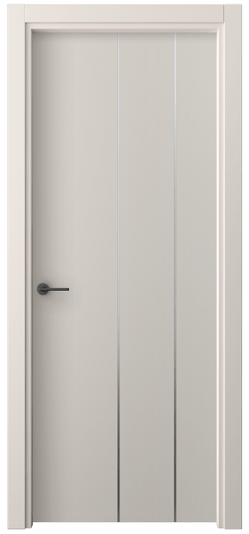 Дверь межкомнатная 4205 ПЭСС. Цвет ПЭТ светло-серый. Материал ПЭТ. Коллекция Freedom. Картинка.